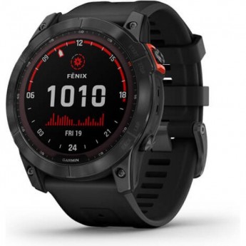Часы GARMIN FENIX 7X SOLAR SLATE GRAY WITH BLACK BAND