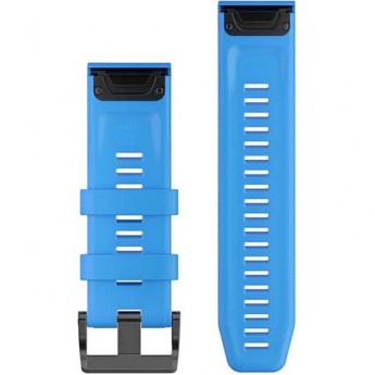 Ремешок сменный для GARMIN FENIX 5PLUS 22MM QUICKFIT CYAN BLUESILICONE