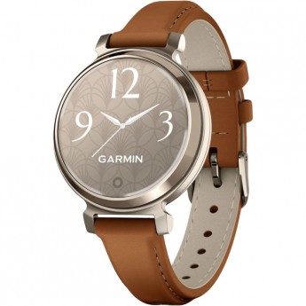 Смарт-часы GARMIN LILY 2 CLASSIC CREAM GOLD WITH TAN LEATHER BAND