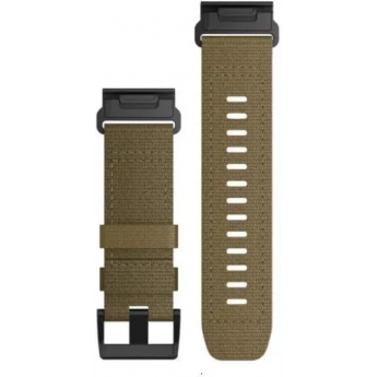 Тканевый ремешок GARMIN QUICKFIT 26 для Tactix, Fenix 5X/6X/7X, Quatix, D2, Foretrex, Descent, тактический бежевый